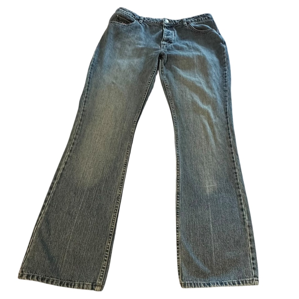 Wrangler Twenty X Jeans Womens 11/12x34 Blue Flare Button Fly W077XCJ